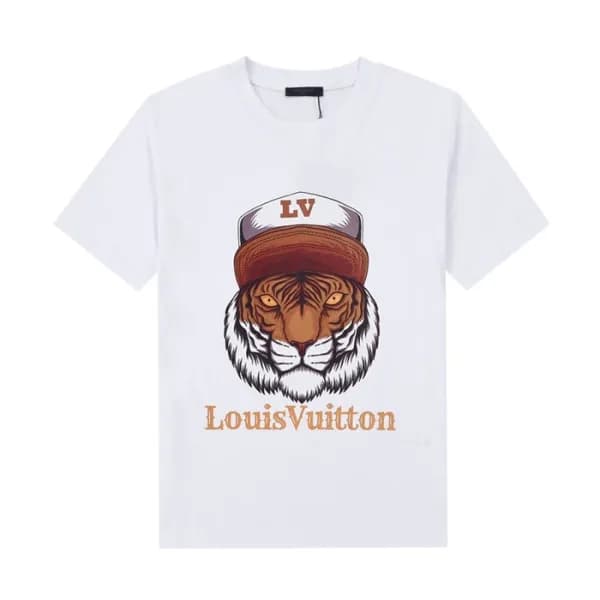 루이비통 남성 화이트 크루넥 반팔티 - Mens White Tshirts - lou0419… - 1