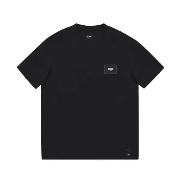 펜디 남성 블랙 크루넥 반팔티 - Mens Black Tshirts - fen01215x - 1