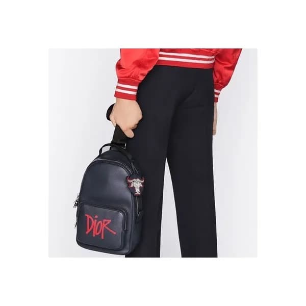 디올 남성 로고 블랙 새들백 - Mens Black Saddle Bag - dio01822… - 1