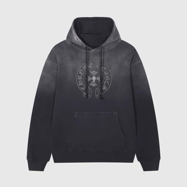 크롬하츠 남/녀 블랙 후드티 - Chrom hearts Unisex Black Hoodie… - 1