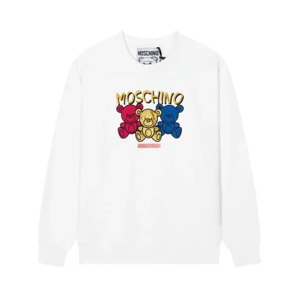 모스키노 여성 캐쥬얼 화이트 맨투맨 - Moschino Womens White Tshirt… - 1