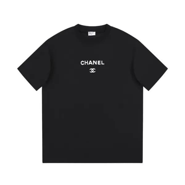 샤넬 남성 크루넥 블랙 반팔티 - Chanel Mens Black Tshirts - ch6… - 1