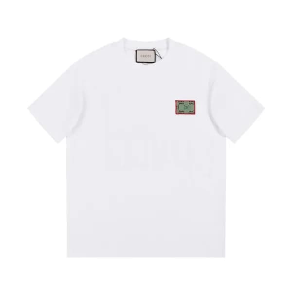 구찌 남/녀 화이트 크루넥 반팔티 - Gucci Unisex White Short slee… - 1