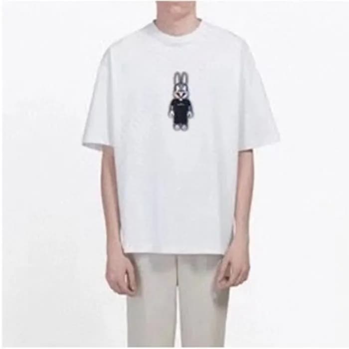 발렌시아가 남성 화이트 반팔티 - Balenciaga Mens White Tshirts -… - 1