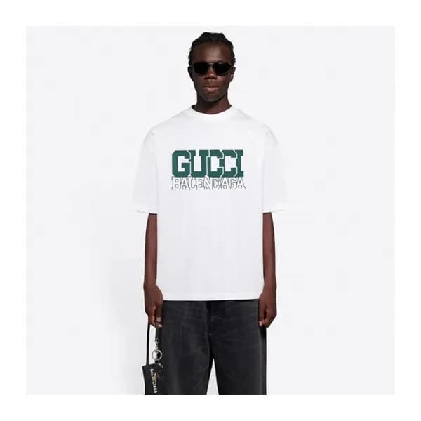 구찌 남/녀 화이트 크루넥 반팔티 - Gucci Unisex White Short slee… - 1