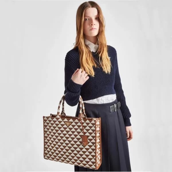 프라다 여성 카멜 토트백 - Prada Womens Camel Tote Bag - pr61… - 1