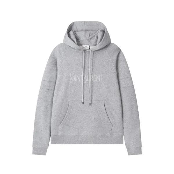 입생로랑 남성 캐쥬얼 그레이 후드티 - Saint laurent Mens Gray Hood… - 1