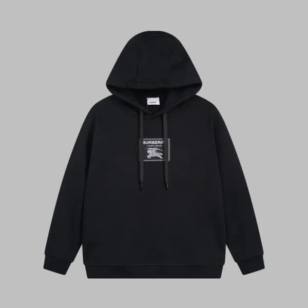 버버리 남성 블랙 후드티 - Burberry Mens Black Hoodie - bu274… - 1