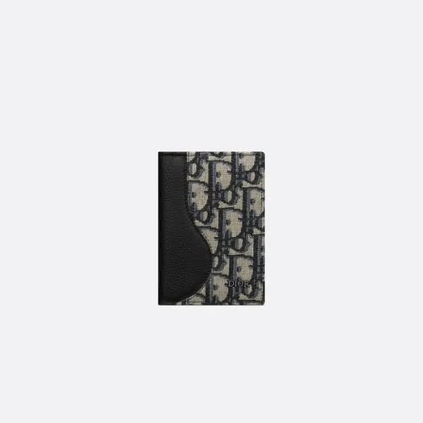 디올 남성 블랙 반지갑 - Dior Mens Black Half Wallets - diw0… - 1