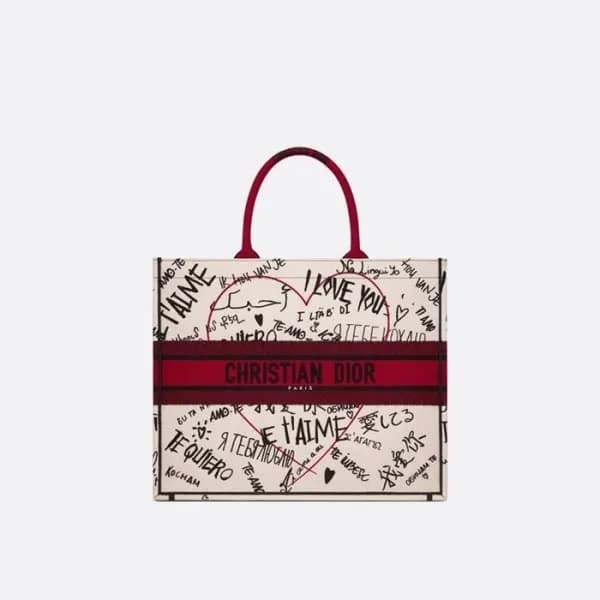 디올 여성 레드 북토트 - Dior Womens Red Book Tote - dib697x - 1