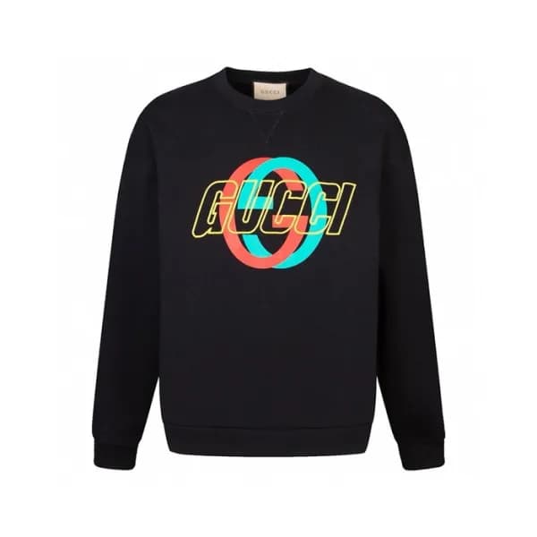 구찌 남성 베이직 블랙 맨투맨 - Gucci Mens Black Tshirts - guc1… - 1