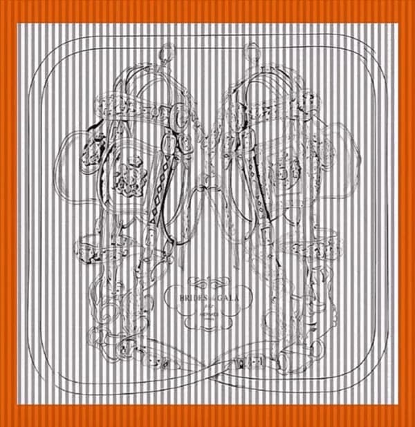 에르메스 여성 오렌지 스카프 - Hermes Womens Orange Scarf - acc… - 1