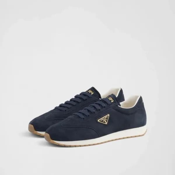 프라다 남성 네이비 스니커즈 - Prada Mens Navy Sneakers - prs13… - 1