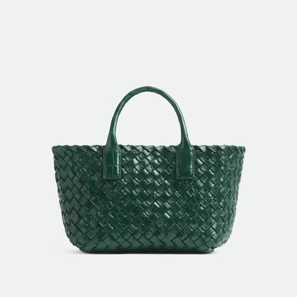 보테가 베네타 여성 그린 미니 카바트 백- Bottega Veneta Womens Mini… - 1