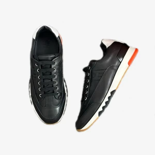 에르메스 남성 블랙 스니커즈 - Hermes Mens Black Sneakers - hes… - 1