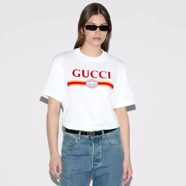 구찌 여성 라운드 반팔 티셔츠 - Gucci Womens Round Tshirts - gu… - 1
