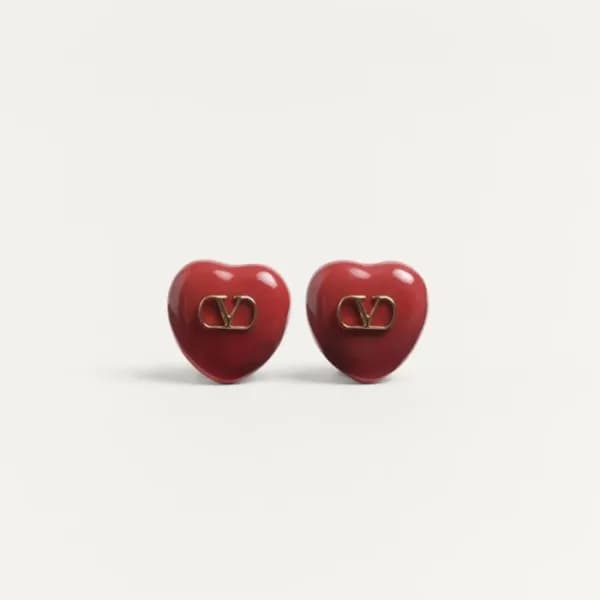 발렌티노 여성 하트 이어링 - Valentino Womens Heart Earring - … - 1