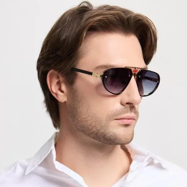 부가티 남성 메탈 프레임 선글라스 - Bugatti Mens Metal Frame Sung…
