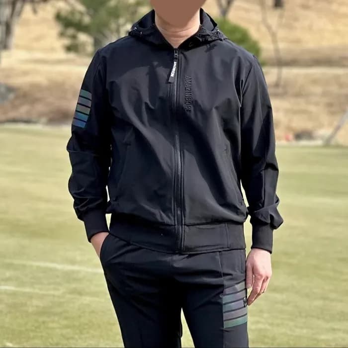 [AMAZINGCRE] 어메이징크리 남성 아코디오 후드집업 트레이닝셋 - gol1584x - 1