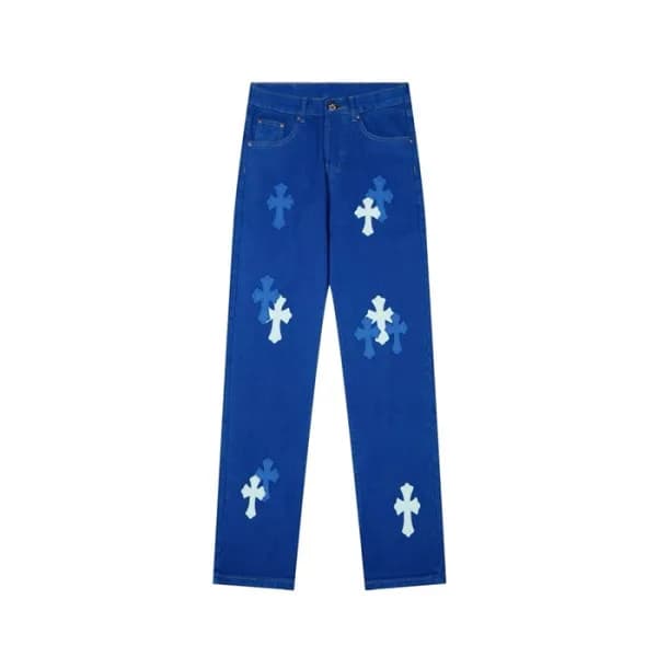 크롬하츠 남성 트렌디 청바지 - Chrom Hearts Mens Trendy Jeans -… - 1