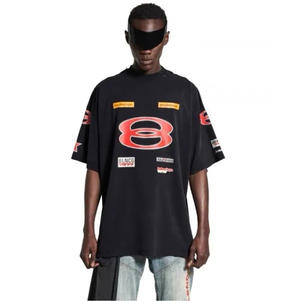 발렌시아가 남성 라운드 반팔 티셔츠 - Balenciaga Mens Round Tshirt… - 1