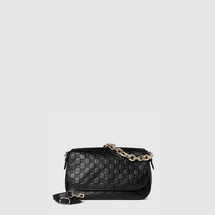 구찌 여성 GG 엠블럼 미디엄 숄더백 - Gucci Womens GG Emblem Medi… - 1