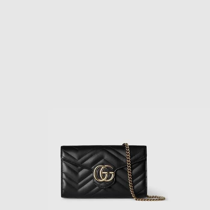 구찌 여성 GG 마몽 체인 지갑 - Gucci Womens GG Marmont Chain … - 1