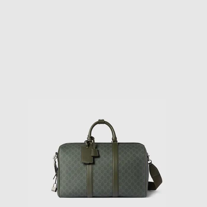 구찌 남성 GG 모노그램 미디엄 더플백 - Gucci Mens GG Monogram Med… - 1