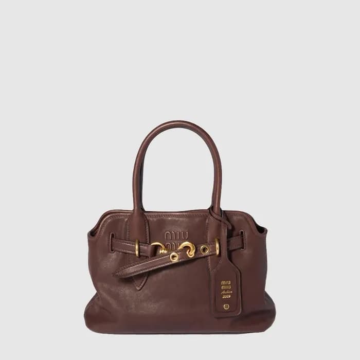 미우미우 여성 아방뛰르 나파 가죽 백 - Miumiu Womens Avanture Napp… - 1