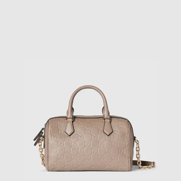 구찌 여성 GG 엠블럼 스몰 탑 핸들백 - Gucci Womens GG Emblem Sma… - 1