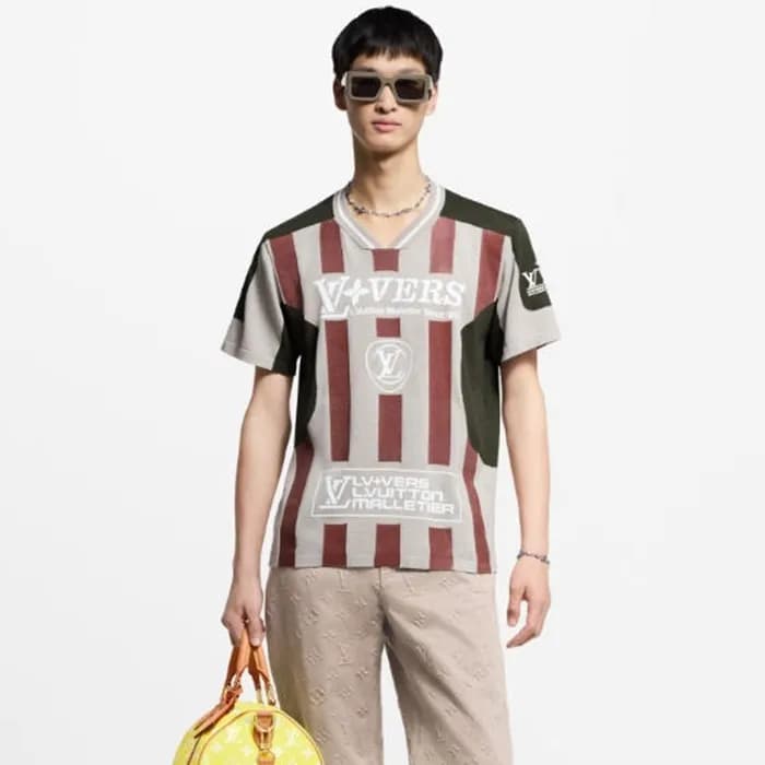 루이비통 남성 라운드 반팔티 - Louis vuitton Mens Round Tshirt … - 1