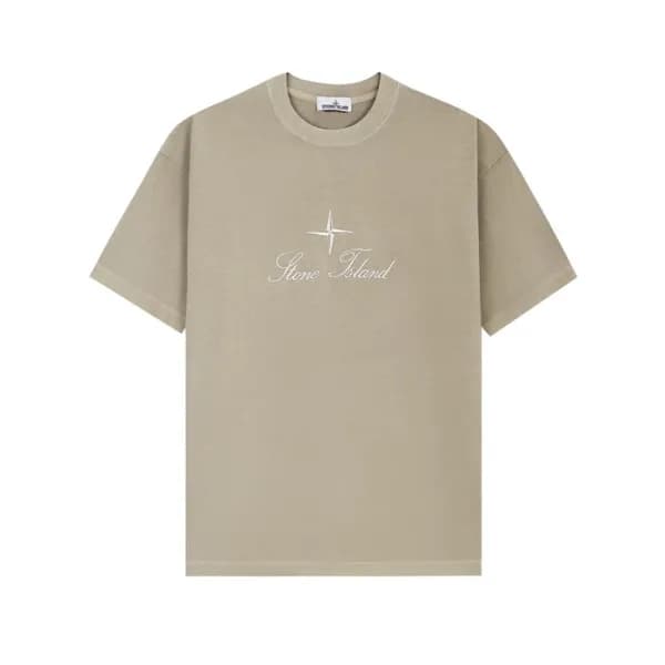 스톤아일랜드 남성 라운드 반팔 티셔츠 - Stone Island Mens Round Tsh… - 1