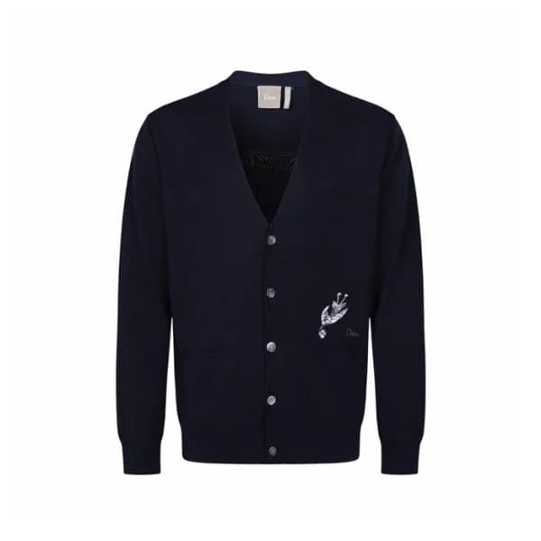 디올 남성 브이넥 가디건 - Dior Mens V-neck Cardigan - dic16748x - 1