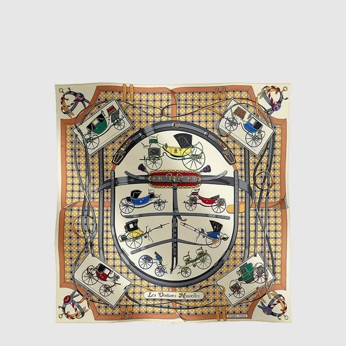 에르메스 여성 레 부아튀르 누벨 스카프 - Hermes Womens Les Voitures Nouvelles scarf - acc8837x - 1