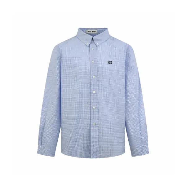 미우미우 여성 체크 셔츠 - Miumiu Womens Dress Shirts - mic17688x - 1