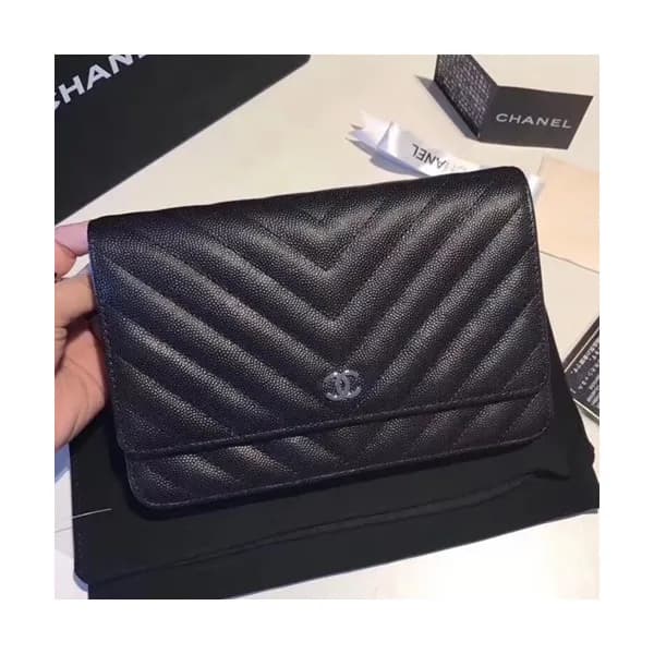 Chanel WOC Chain Cross Bag,19CM - 샤넬 WOC 체인 크로스백,C… - 1