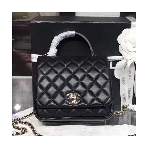 Chanel Leather Chain Tote Shoulder Bag ,17CM - 샤넬 … - 1