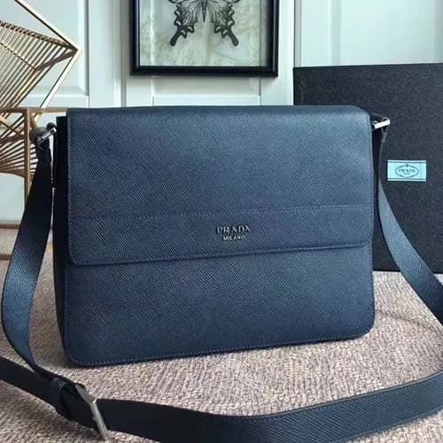 Prada Saffiano Mens Cross Bag,32CM - 프라다 사피아노 남성용… - 1