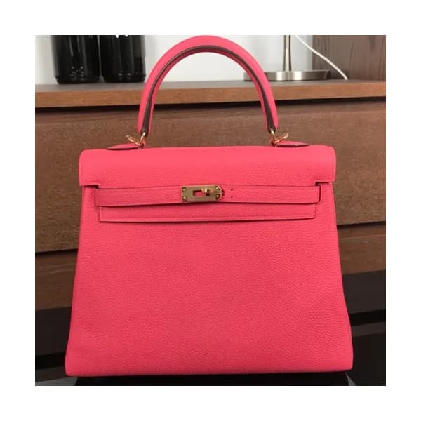 Hermes Kelly Togo Leather Tote Shoulder Bag ,25cm … - 1