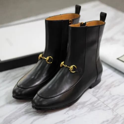 Gucci 2018 Ladies Horsbit Leather Ankle Boots - 구…
