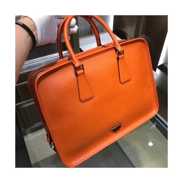 Prada Saffiano Mens Business Bag ,37.5CM - 프라다 사피아… - 1