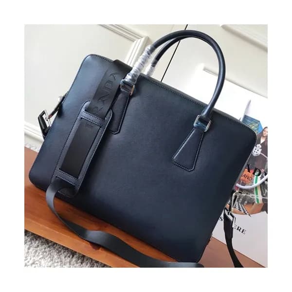 Prada Saffiano Mens Business Bag ,36CM - 프라다 사피아노 … - 1