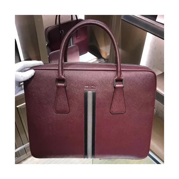 Prada Saffiano Mens Business Bag ,36CM - 프라다 사피아노 … - 1