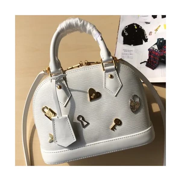 Louis Vuitton 2019 Alma Epi Leather Tote Shoulder … - 1
