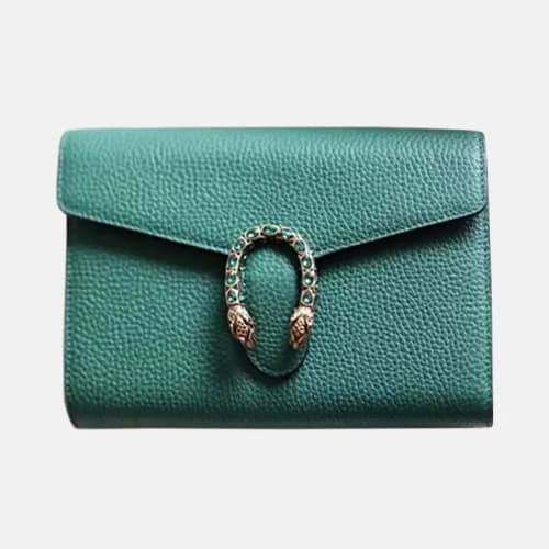 Gucci Leather Mini Clutch Chain Shoulder Bag ,20CM… - 1