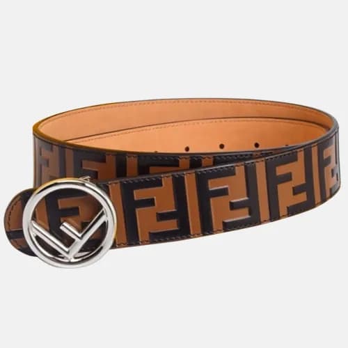 Fendi 2019 Mens Baguette "F" Steel Buckle Leather … - 1