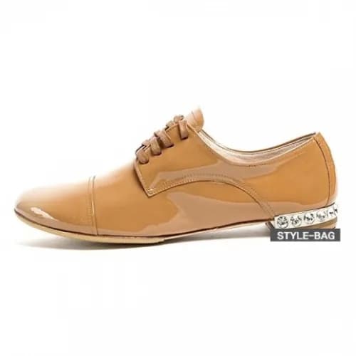 Miumiu 2019 Womens Patent Strass Oxford - 미우미우 페이던… - 1