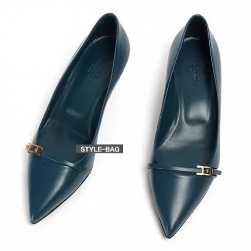 Hermes 2019 Womens Business Strap Leather Pumps - … - 1