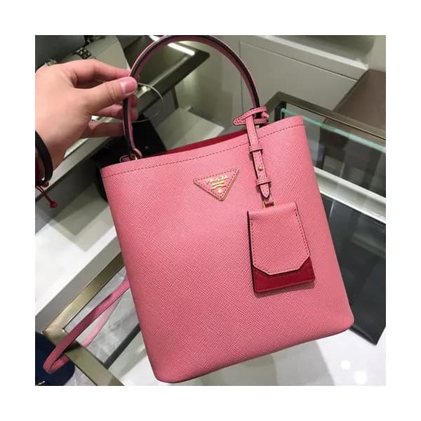 Prada 2019 Double Saffiano Tote Shoulder Bag,23cm … - 1