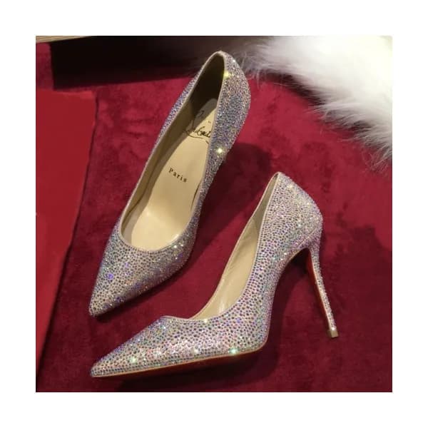 Christian Loubutin 2019 Glitter Patent High-heel P… - 1